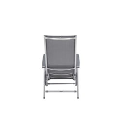 KETTLER CIRRUS SILVER-LINE RELAX - fotel z podnóżkiem (SREBRNY)